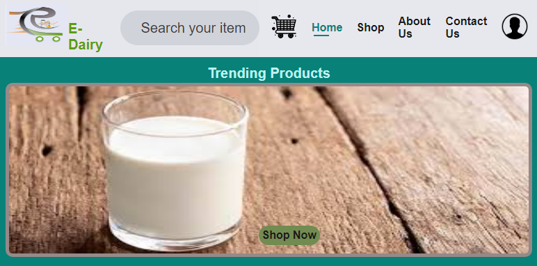 Image of E-dairy Website