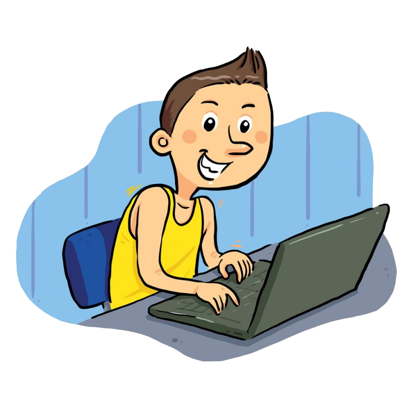 sitting with a laptop